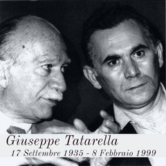 da sx Giorgio Almirante con Pinuccio Tatarella