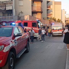 incendio ad Andria