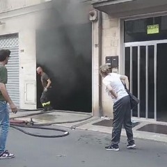 incendio ad Andria