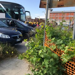 pericolo su via Murge, davanti alla scuola "Rodari"