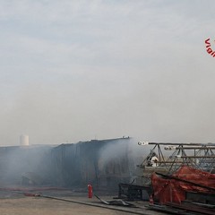 incendio in una autorimessa