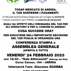 VOLANTINO ANDRIA CONF STAMPA ASSEMBLEA ORDINANZA TAR