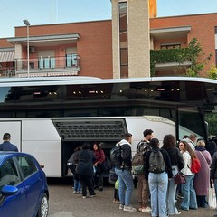 pullman partiti questa mattina alla volta della Capitale