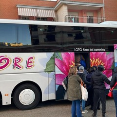 pullman partiti questa mattina alla volta della Capitale