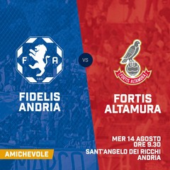 Fidelis, amichevole con la Fortis Altamura