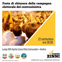 Chiusura della campagna elettorale di Sabino Zinni