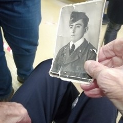Nicola Fusiello ritratto da giovane in guerra