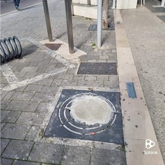 Aiuola cementata in Viale Crispi Andria