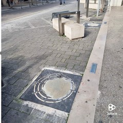Aiuola cementata in Viale Crispi Andria