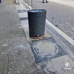 Aiuola cementata in Viale Crispi Andria