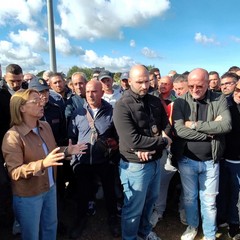 Protesta sulla tangenziale di Andria