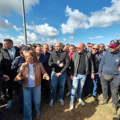 Protesta sulla tangenziale di Andria