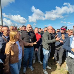 Protesta sulla tangenziale di Andria