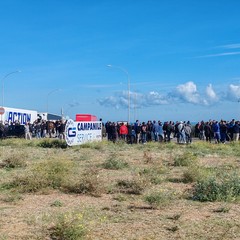Protesta sulla tangenziale di Andria
