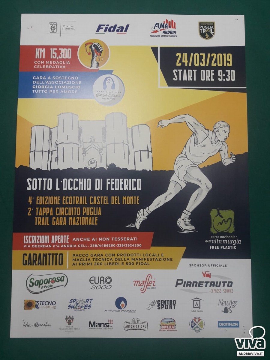 locandina IV ECO TRAIL CASTEL DEL MONTE