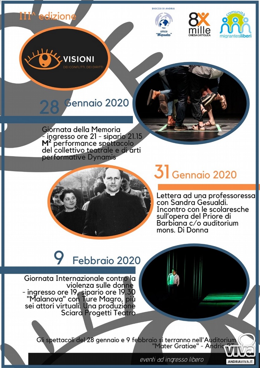 locandina visioni dei conflitti e dei diritti
