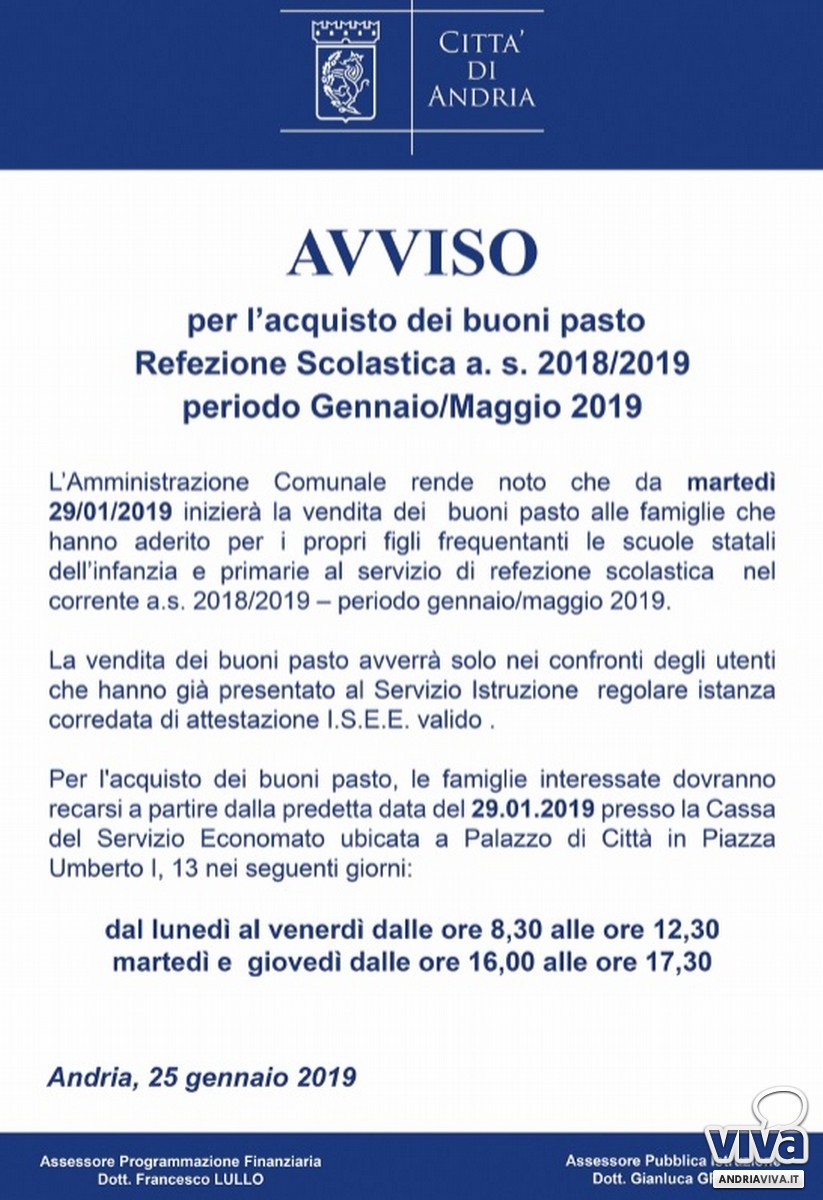 mensa a scuola