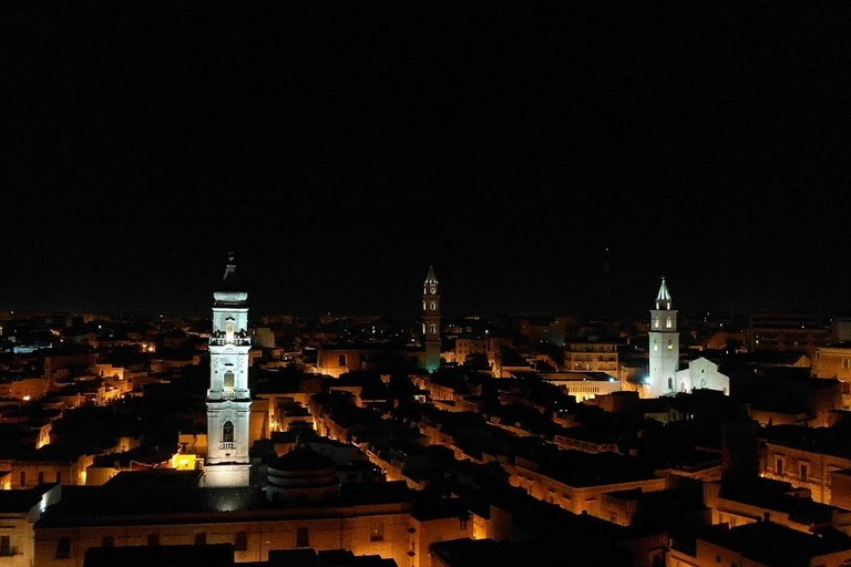 panorama notturno di Andria