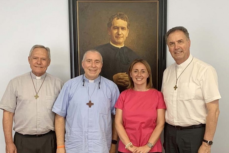 la sindaca di Andria in visita a Roma dal Rettor Maggiore dei Salesiani