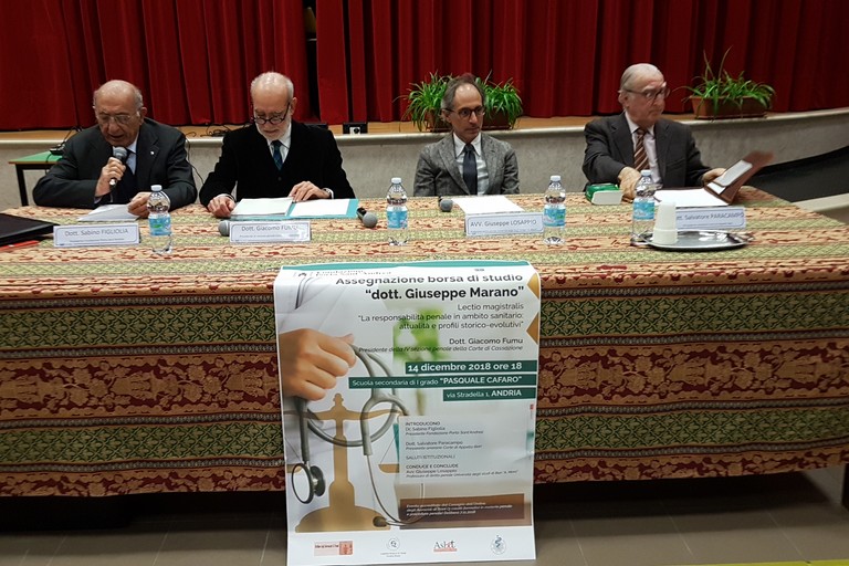 Convegno con il Dott. Giacomo Fumu e l'avv. Giuseppe Losappio