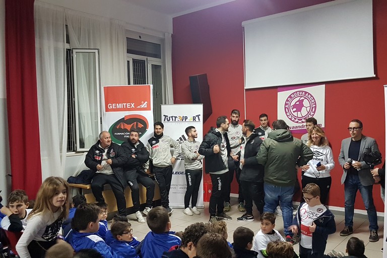 Nuova Andria Calcio, festa di Natale presso l'oratorio S. Agostino. <span>Foto Antonio D'Oria</span>