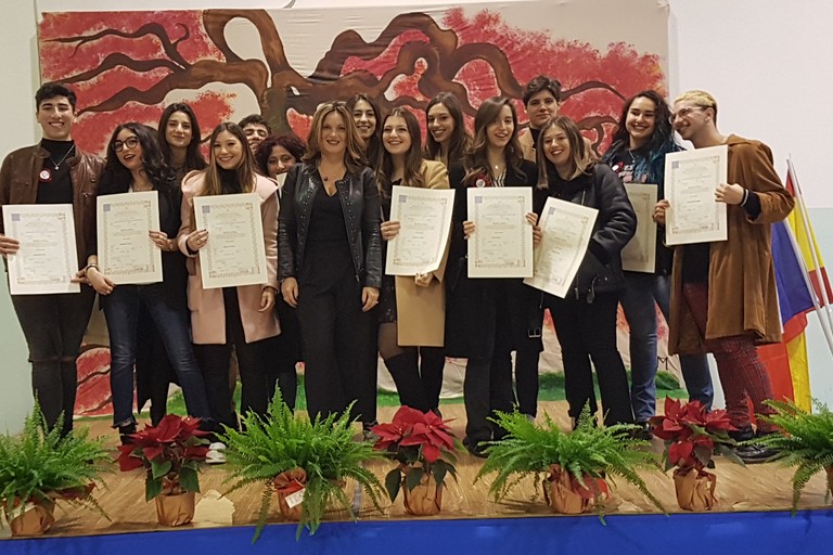 Cerimonia di consegna dei diplomi di maturità. <span>Foto Antonio D'Oria</span>