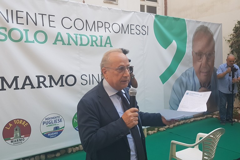Nino Marmo avvia la sua campagna elettorale. <span>Foto Antonio D'Oria</span>