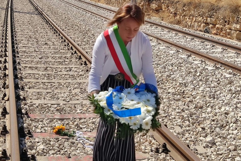 Giovanna Bruno sul luogo del disastro