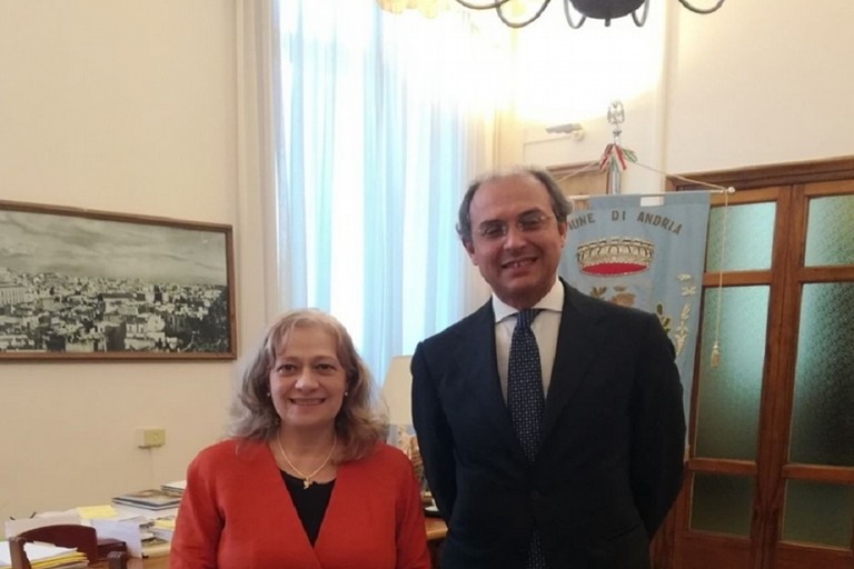 Il Sindaco Giorgino ed il Prefetto Cerniglia