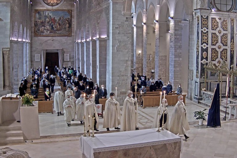 Santa Messa per la festa della Madonna di Palestina. <span>Foto Sacrestia della Cattedrale di Andria </span>