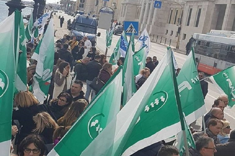 manifestazione dei precari della sanità