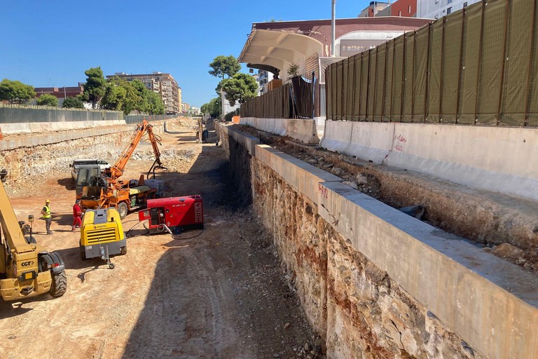 lavori interramento ferroviario Andria