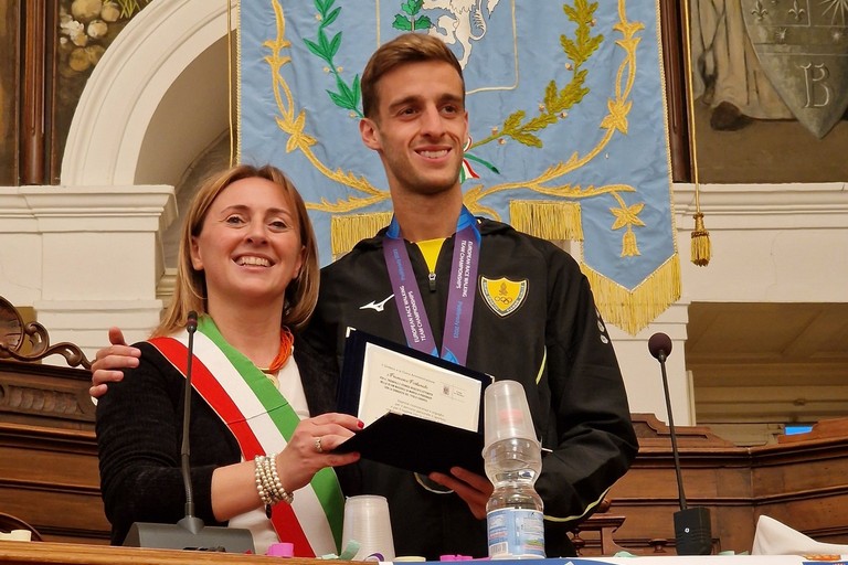 Francesco Fortunato e la Sindaca Giovanna Bruno