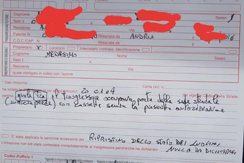 verbale della Polizia locale