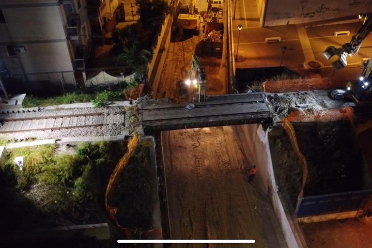 lavori di interramento ferroviario di Andria, ponte di via Bisceglie