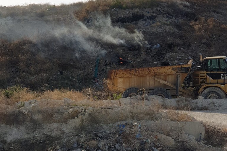 incendio discarica San Nicola La Guardia