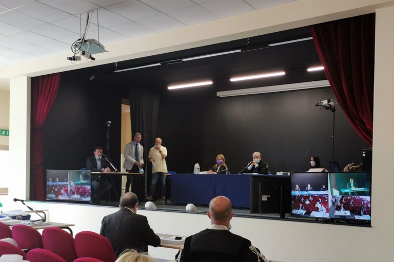 Processo strage ferroviaria: udienza oratorio Sant' Annibale di Francia