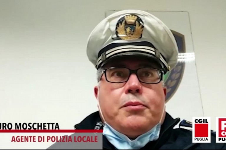 Maresciallo Mauro Moschetta della Polizia Locale di Andria