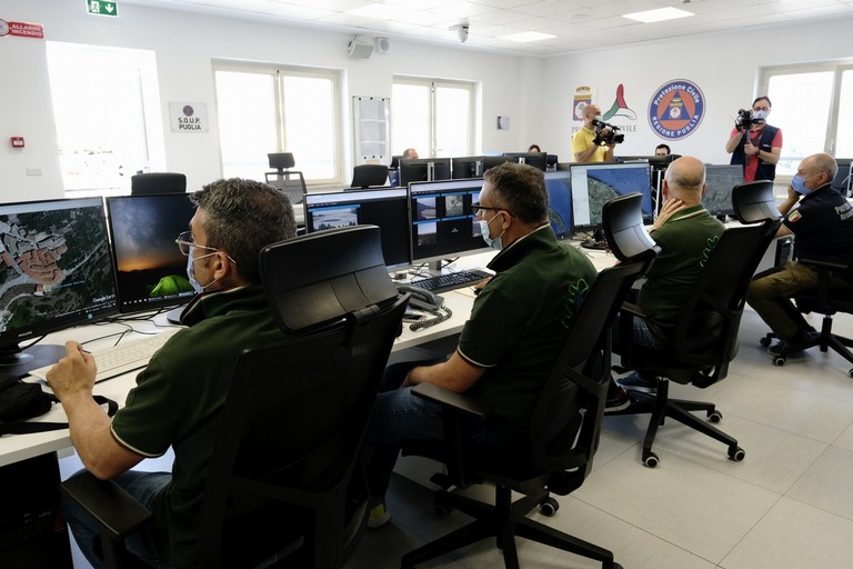 sala operativa della Protezione civile