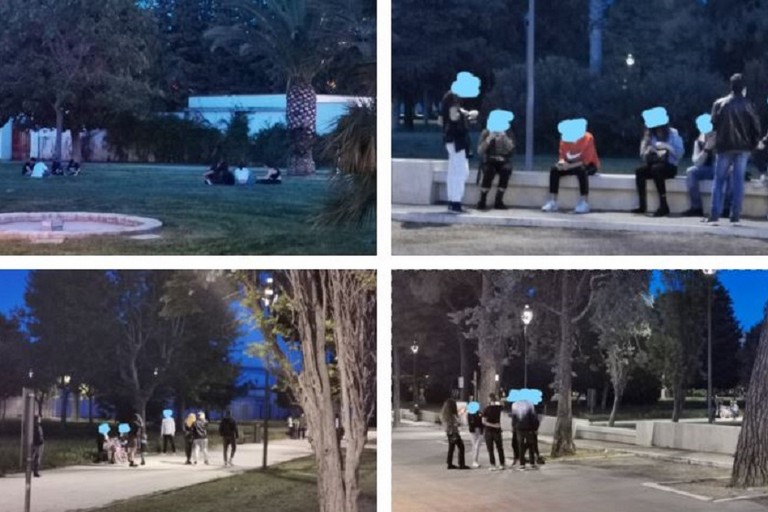 Assembramenti nella Villa Comunale JPG
