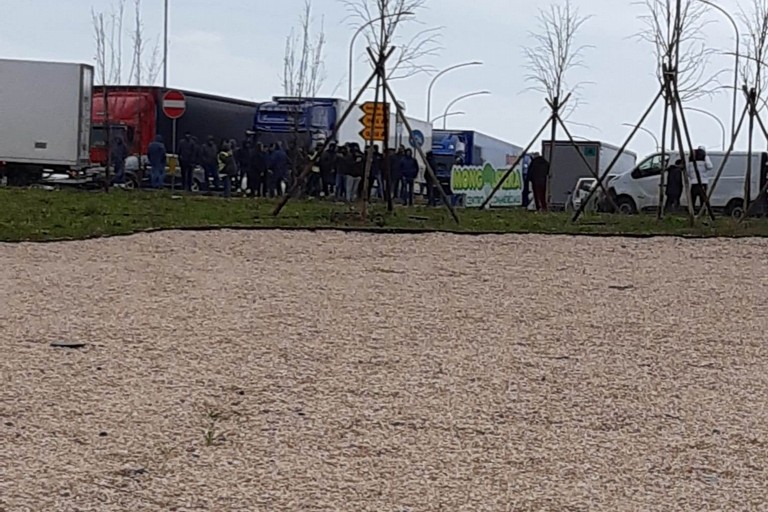 protesta degli autotrasportatori