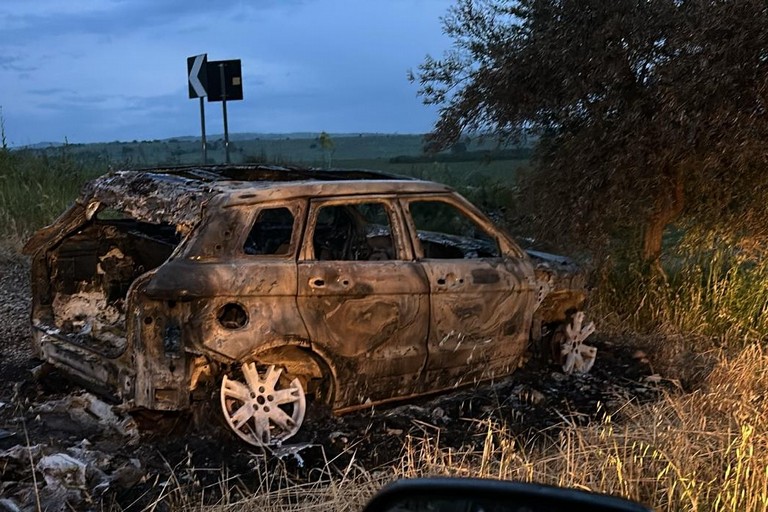 La Range Rover Evoque recuperata dalla Metronotte