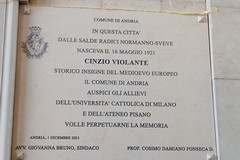Comune di Andria: “Ricordare era essenziale per il prof. Violante”
