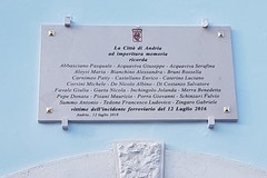 Decennale della tragedia ferroviaria: domani la cerimonia ad Andria