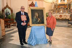 Pregevole dipinto raffigurante la Vergine Addolorata donato all'omonima Arciconfraternita cittadina