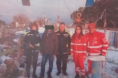 Freddo e neve: coperte, viveri e solidarietà ad una persona soccorsa in campagna