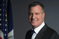 Bill De Blasio, già sindaco di New York, a Palazzo di Città sabato 11 luglio