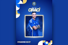 Mattia Ciracì è di nuovo biancazzurro. 