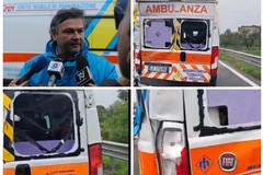 Ambulanza della Misericordia coinvolta in un incidente sulla A14