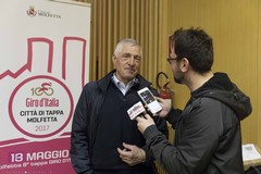 Tutto pronto per il Giro d'Italia, presentata la tappa Molfettese col campione Moser